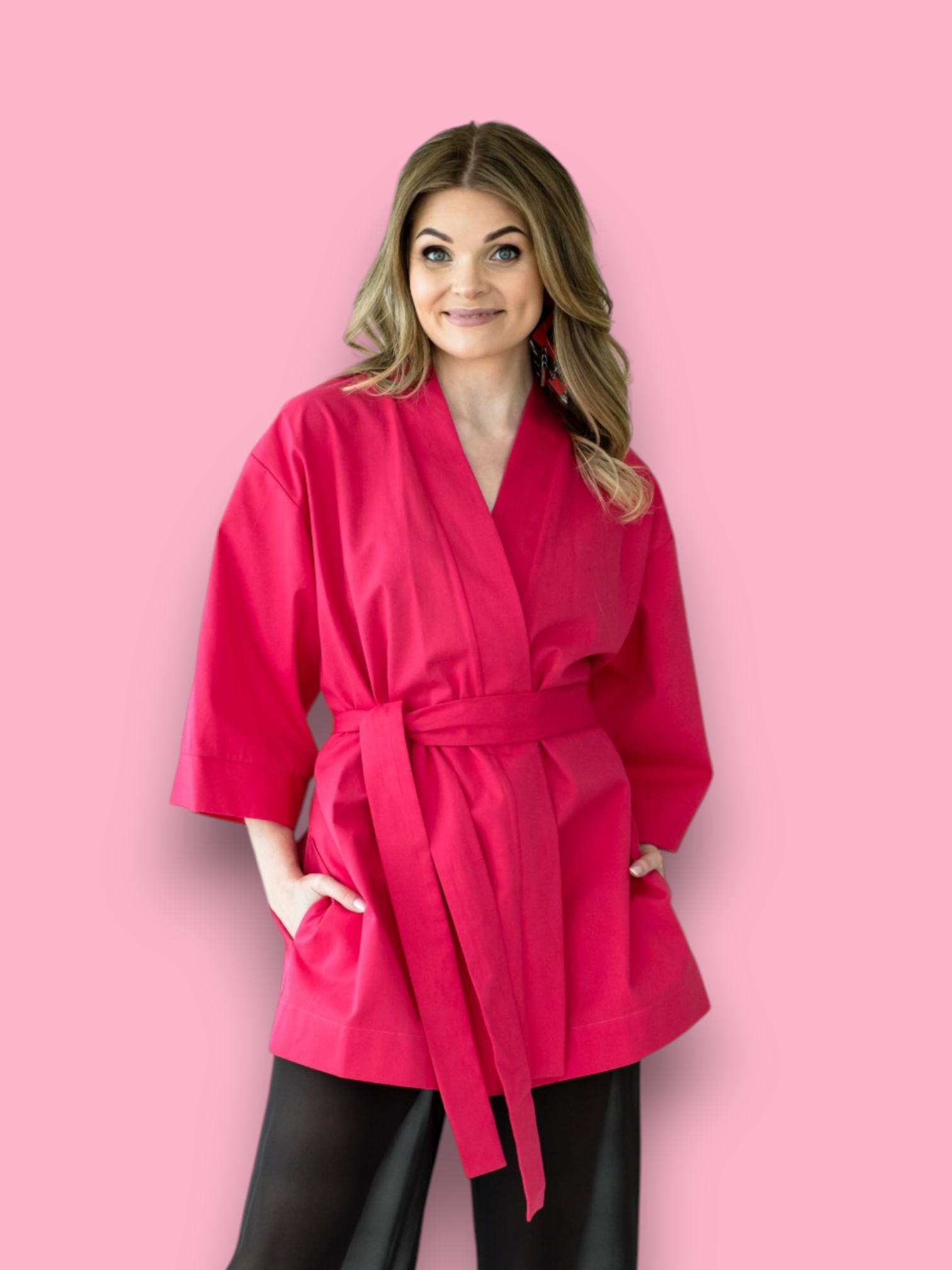 Fuksiaroosa minikimono